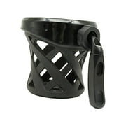 AMLESO Motorcycle Drink Cup Holder Basket Aluminum Alloy Rubber Sturdy Adjustable Universal Motorbike Accessory Water Bottle Holder Black